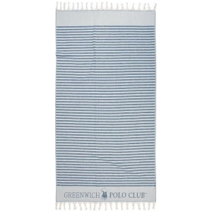 Beach towel 90×170 Greenwich Polo Club 2880 Ecru Blue