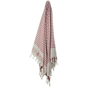 Beach towel 90×170 Greenwich Polo Club 2882 Ecru Red