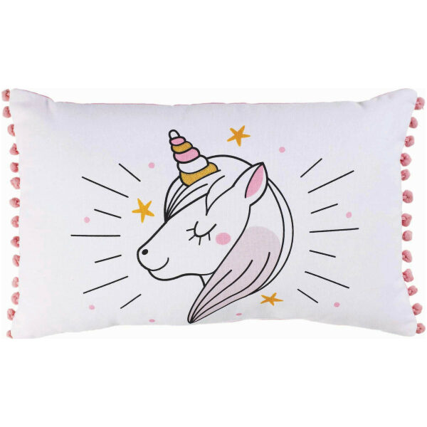 Διακοσμητικό μαξιλάρι 30x50 Flamingo Unicorn Λευκό