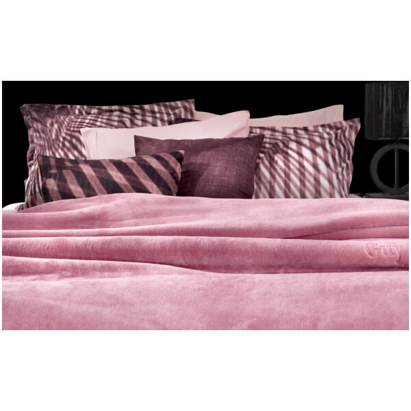 Guy Laroche Smooth Single Velvet Blanket 160x220 Pinky