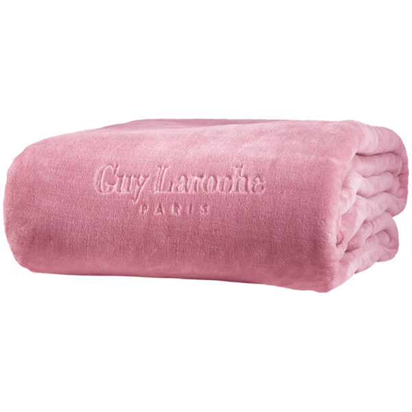 Guy Laroche Smooth Single Velvet Blanket 160x220 Pinky