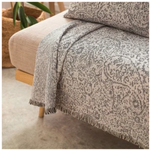 Three-seater sofa throw 180x310 Gofis Home Emerald 144/14 Black