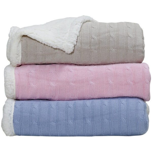 Baby knitted blanket 80x110 Das Home Relax 6412 Light blue