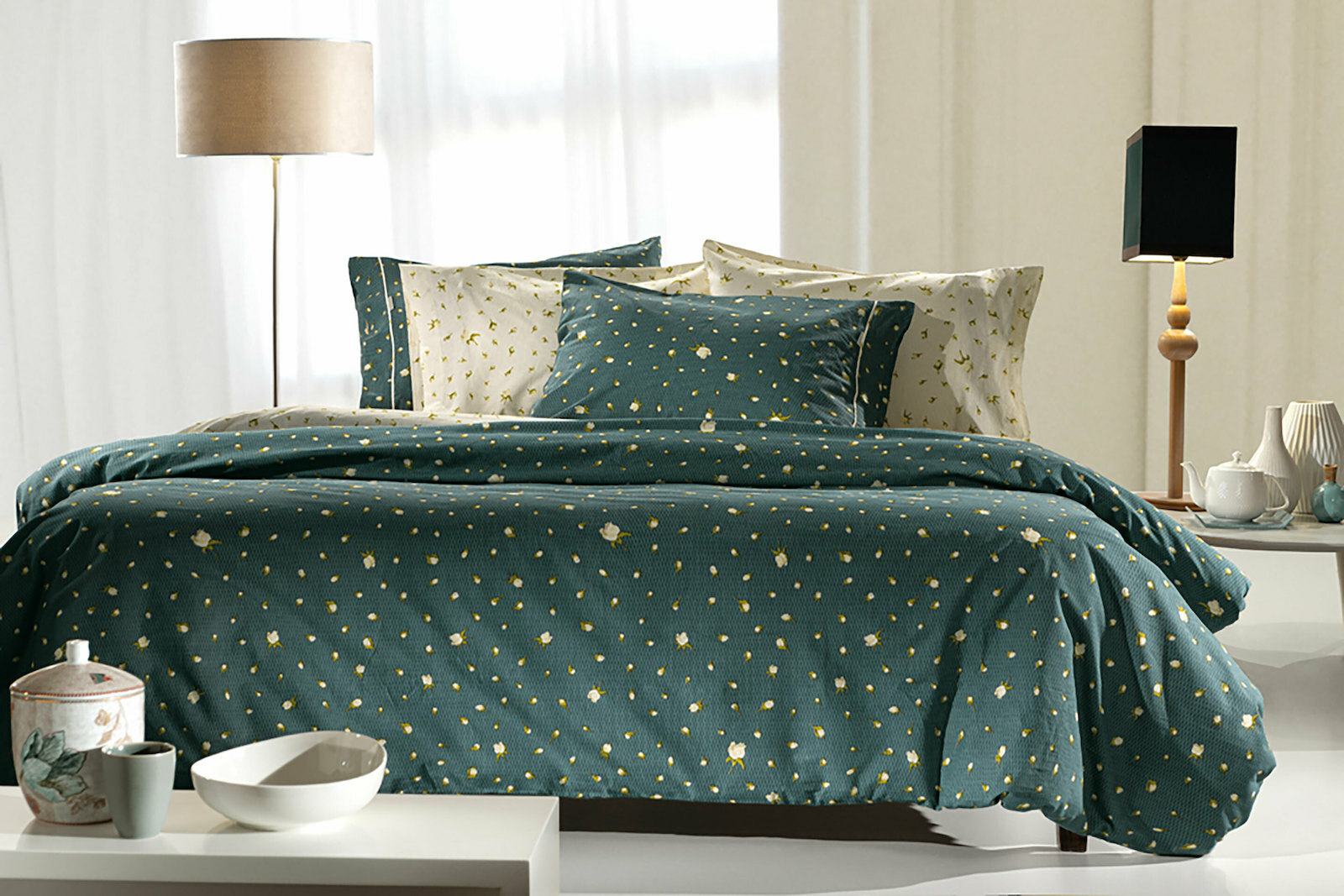 Extra double duvet cover set 225x245 with 2 pillowcases Guy Laroche Join Raf