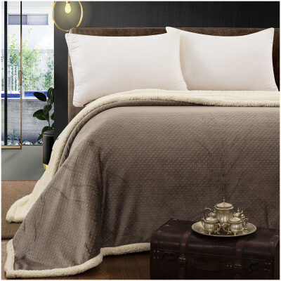 Blanket lamb single 160x240 Beauty Home 1715 Beige