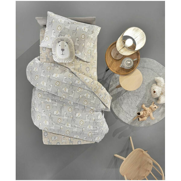 Bed sheet set 165x250 Guy Laroche Zoo Beige Grey