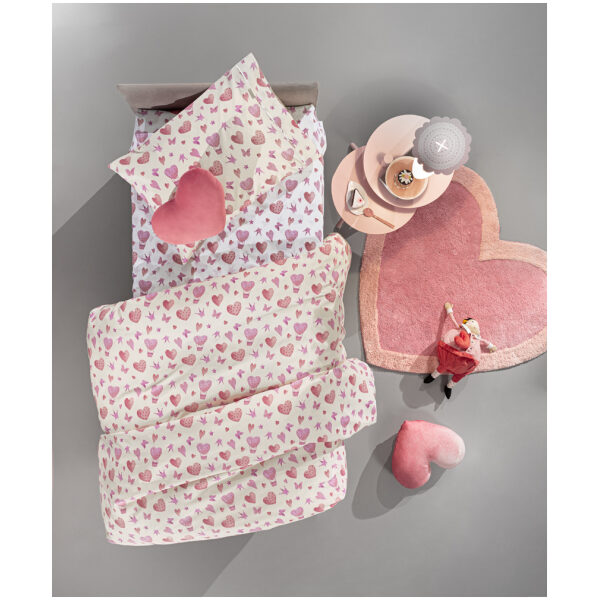 Bed sheet set 165x250 Guy Laroche Sweet Heart Pink