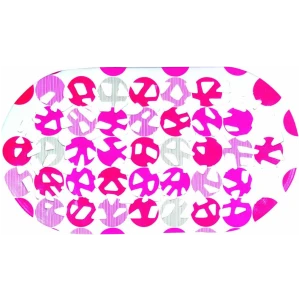 Bath mat with suction cup Pink