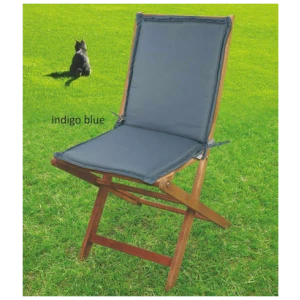 Chair cushion with high back 90x40x4 Flamingo Lida Indigo Blue