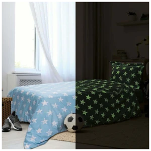Bed sheet set - pillowcase 170x240 Beauty Home Gaspar Art 6160 Light blue
