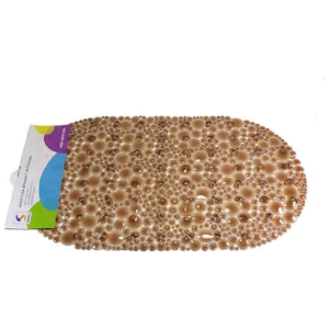 Bath mat with suction cup Bubble Brown