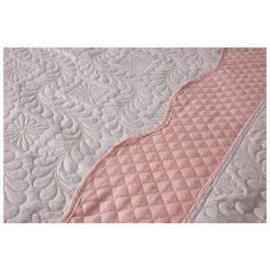 Blanket single 160×220 Flamingo Lio Pudra Light gray