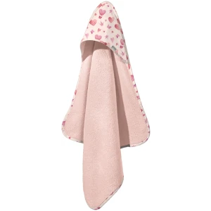 Baby bathrobe Sweet Heart Guy Laroche Pink color with design hearts