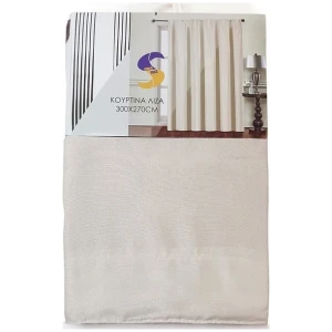 Curtain slot heading 300x270 Ecru