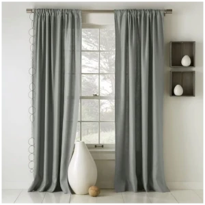 Curtain slot Width 300cm x Height 270cm – Olive, grey color