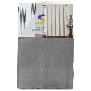 Curtain slot Width 300cm x Height 270cm – Olive, grey color