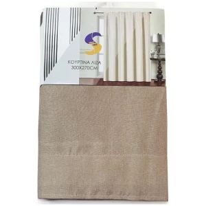 Curtain slot Width 300cm x Height 270cm Beige color