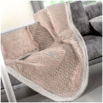Throw blanket set 130x170 Guy Laroche Ristretto Powder