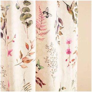Curtain slot heading 140x260 Gofis Home Floral