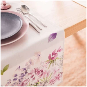 Table runner 35x140 Gofis Home Lullaby Beige Purple