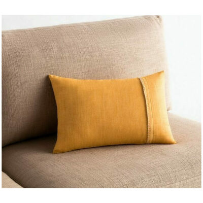 Διακοσμητική μαξιλαροθήκη 30×45 Gofis Home Chrome Μουσταρδί
