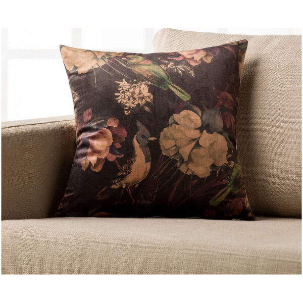 Διακοσμητική μαξιλαροθήκη 43×43 Gofis Home Black Bird Καφέ