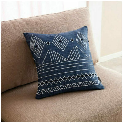 Διακοσμητική μαξιλαροθήκη 43×43 Gofis Home Edna Μπλε Jean