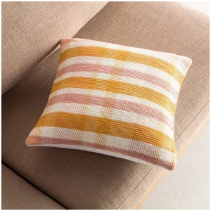 Decorative pillowcase 43×43 Gofis Home Tic Tac Toe Salmon