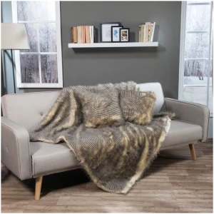Decorative pillowcase 45×45 Teoran Pelt 17 Beige Brown