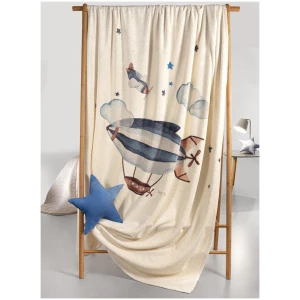 Fleece blanket 160×220 Saint Clair Ultra Soft Demo Ecru Blue
