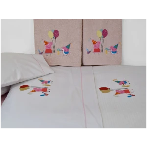 Baby pique blanket 110x130 Homeline 899 Peppa White
