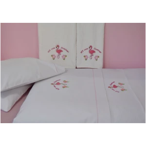 Baby pique blanket 110x130 Homeline 899 Flamingo White
