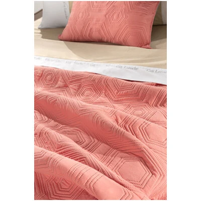 Κουβερλί μονό 160×240 Guy Laroche Lilly κοραλί