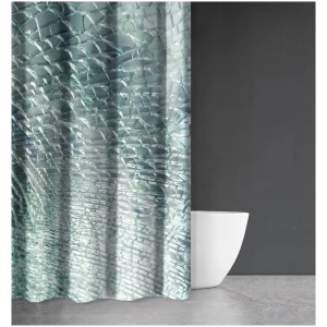 Bath curtain 180×200 Saint Clair Abstract Des 109 Green