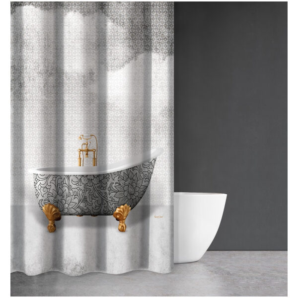 Bath curtain 180×200 Saint Clair Abstract Des 110 Grey