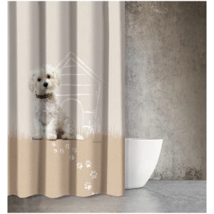 Bath curtain 180×200 Saint Clair Animals Des 205 Beige