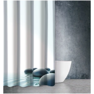 Bath curtain 180×200 Saint Clair Zen Body Des 809 White Blue