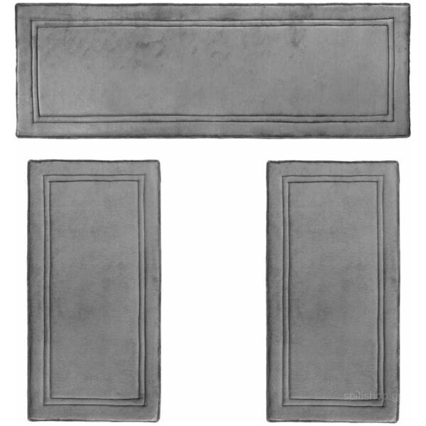Bedroom set 3 pieces Guy Laroche Softy Charcoal