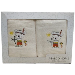 Set of towels 2pcs Malco Home Playtime Ecru