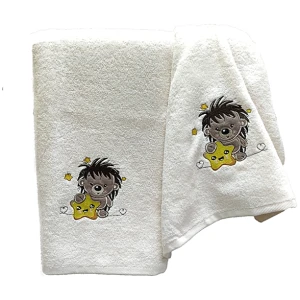 Set of towels 2pcs Malco Home Wishing Star Ecru