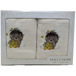 Set of towels 2pcs Malco Home Wishing Star Ecru