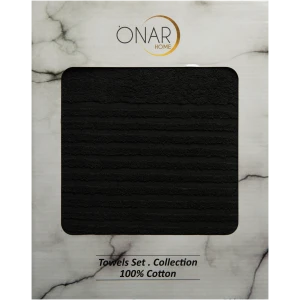 Set of towels 3pcs Onar Home 1116 Black