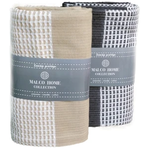Sofa throw set 3 pcs cotton Malco Home Beige