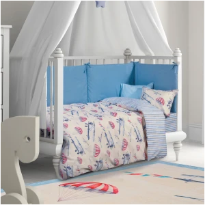 Baby sheet set 130x170 Greenwich Polo Club 8800 Cream Light blue