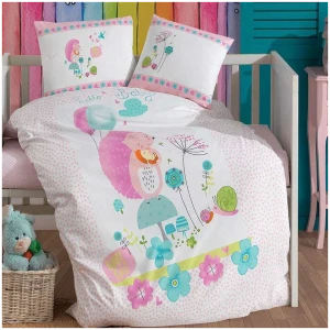 Set of baby sheets 100x150 Homeline Nexttoo Hello Baby 4018 Colorful
