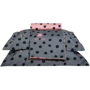 Bed sheet set 230×260 Greenwich Polo Club Queen 2100 Grey Pink