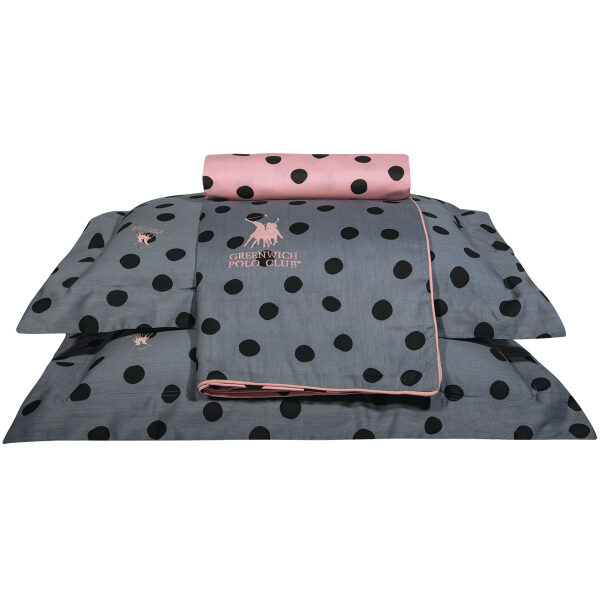 Bed sheet set 230×260 Greenwich Polo Club Queen 2100 Grey Pink