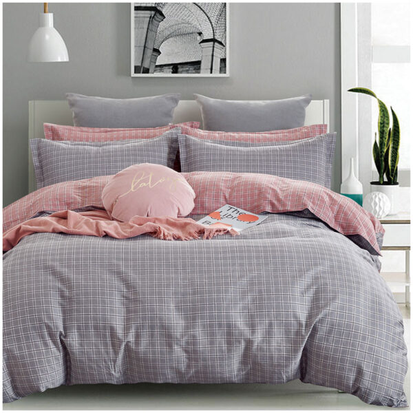 Set of double bed sheets 230×260 Homeline 1327 Grey