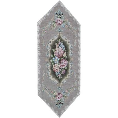 Table runner damascus velvet 35×90 Beige