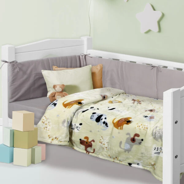 Baby fleece blanket Das Home Relax 4766 Beige